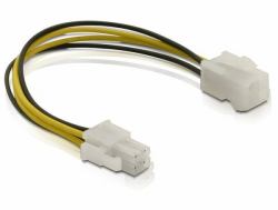 DeLOCK Power cable P4 male/female 0.15 m 