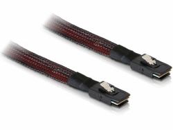 DeLOCK M/M SAS Cable 0.1 m Black, Red 