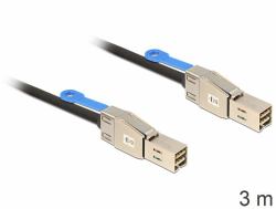 DeLOCK 83396 Serial Attached SCSI [SAS] cable 3 m Black, Silver 