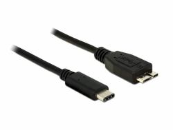 DeLOCK 1m USB 3.1 USB cable USB 3.2 Gen 2 [3.1 Gen 2] USB C Micro-USB B 10 Gbit/s Black 