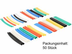DeLOCK 86279 cable organizer Cable tray Black,Blue,Green,Red,Yellow 50 pc[s] 