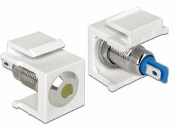 DeLOCK 86436 wire connector Keystone LED Blue, Stainless steel, White, Yellow 