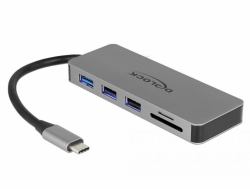 DeLOCK 87743 laptop dock/port replicator USB 3.2 Gen 1 [3.1 Gen 1] Type-C Grey 