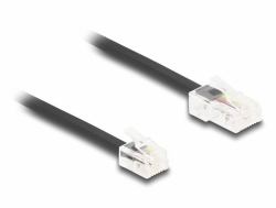 DeLOCK Telephone Cable RJ45 plug to RJ11 plug black 1 m 