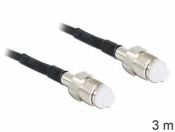 DeLOCK 88594 coaxial cable RG-174 3 m FME Black 
