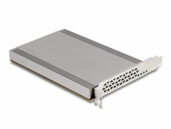 DeLOCK PCI Express x16 Card to 4 x internal NVMe M.2 Key M with heat sink - Bifurcation [LxW: 145 x 111 mm] 