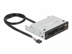 DeLOCK 3.5″ USB 2.0 Card Reader 5 slot + 1 x USB 2.0 Type-A female 
