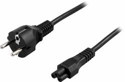 Deltaco DEL-109C power cable Black 1 m CEE7/7 IEC C5 