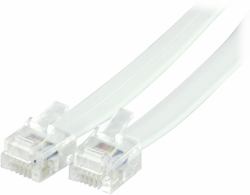 Deltaco DEL-163 telephone cable 10 m White 