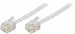 Deltaco DEL-163F telephone cable 10 m White 
