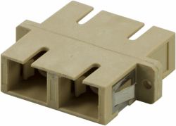 Deltaco FBP-1039 cable gender changer 2x SC Beige 