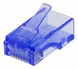 Deltaco MD-116 wire connector RJ-45 Blue, Transparent 