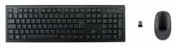 Deltaco TB-114 keyboard Mouse included Home RF Wireless QWERTY Nordic Black  - foreign version