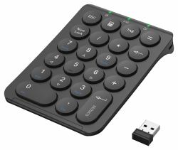 Deltaco TB-125 numeric keypad Laptop/PC RF Wireless Black 