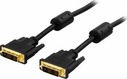 Deltaco VE011-AA DVI cable 1 m DVI-D Black 