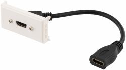 Deltaco VR-315 video cable adapter 0.2 m HDMI Type A [Standard] Black 