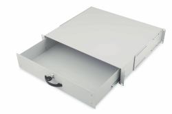 Digitus Lockable drawer for 482.6 mm [19"] network and server cabinets, 2U 
