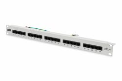 Digitus CAT 3 ISDN Patch Panel, unshielded, grey 