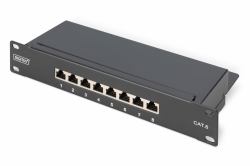 Digitus CAT 6, Class E Patch Panel, shielded, black 