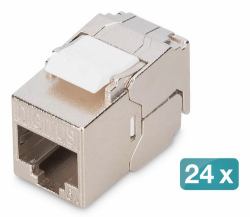 Digitus CAT 6A COMPAC KEYSTONMODUL 24X - SHIELDED TOOL-FREE CONNECTION