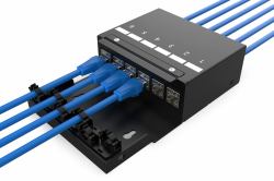 Digitus Consolidation point box, 6-port Keystone modules with intelligent cable manager 