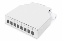 Digitus Din Rail Splice Box for 8 LC/DX couplers 