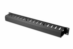 Digitus Cable Management Panel with detachable cover for 483 mm [19“] cabinets, 1U 