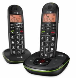 Doro PhoneEasy 105wr Duo DECT telephone Caller ID Black  - foreign version