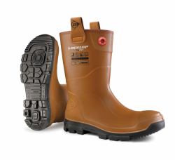 Dunlop Purofort Rigpro Unlined Steel Toe Cap Boot Tan 08
