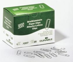 Durable 1207-25 paper clip Zinc steel 1000 pc[s] 