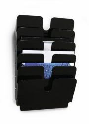 Durable 1700014061 literature rack 1 shelves Black 