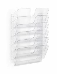 Durable FLEXIPLUS literature rack 6 shelves Transparent 