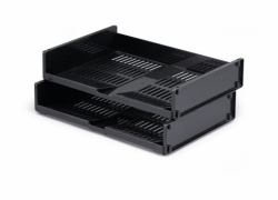 Durable 1700801058 desk tray/organizer Polystyrene Black 