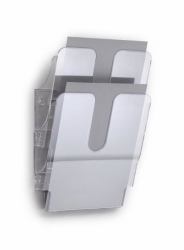 Durable FLEXIPLUS literature rack 2 shelves Transparent 