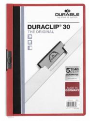 Durable Duraclip 30 report cover PVC Red, Transparent 