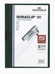 Durable DURACLIP 30 A4 report cover PVC Black, Green, Transparent 
