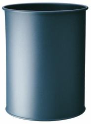 Durable Metal Waste Bin 15L Charcoal