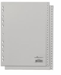 Durable 650410 tab index Numeric tab index Polypropylene [PP] Grey 