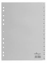 Durable 652410 tab index Numeric tab index Polypropylene [PP] Grey 
