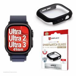 E.V.I. Apple Watch Ultra 3/Ultra 2/Ultra [49mm] Premium Full Body tempered glass, black frosted 