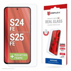 E.V.I. Screen Protector [10H] for Samsung Galaxy S25 FE/S24 FE, Eco Mounting Frame, scratch resistant 