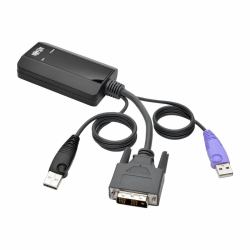 Eaton Tripp Lite B055-001-UDV NetDirector DVI USB Server Interface Unit with Virtual Media and CAC Support [B064-IPG Series], USB and DVI 
