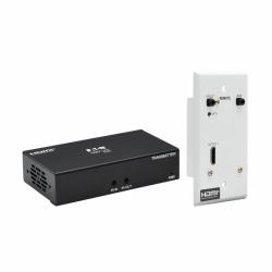 Eaton Tripp Lite B127A-1A1-BHFH HDMI over Cat6 Extender Kit, Box Transmitter/Wall Plate Receiver, 4K 60 Hz, 4:4:4, IR, PoC, HDR, HDCP 2.2, 230 ft., TAA 