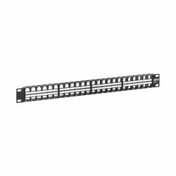 Eaton Tripp Lite N062-048-KJ 48-Port 1U Rack-Mount Unshielded Blank Keystone/Multimedia Patch Panel, RJ45 Ethernet, USB, HDMI, Cat5e/6 