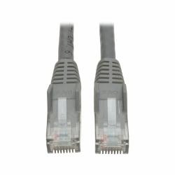 Eaton Tripp Lite N201-010-GY Cat6 Gigabit Snagless Molded [UTP] Ethernet Cable [RJ45 M/M], PoE, Gray, 10 ft. [3.05 m] 