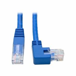 Eaton Tripp Lite N204-001-BL-RA Right-Angle Cat6 Gigabit Molded UTP Ethernet Cable [RJ45 Right-Angle M to RJ45 M], Blue, 1 ft. [0.31 m] 