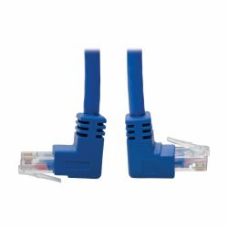 Eaton Tripp Lite N204-005-BL-UD Up/Down-Angle Cat6 Gigabit Molded UTP Ethernet Cable [RJ45 Up-Angle M to RJ45 Down-Angle M], Blue, 5 ft. [1.52 m] 