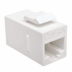 Eaton Tripp Lite N235-001-6A Cat6a Straight-Through Modular In-Line Snap-In Coupler, [RJ45 F/F], TAA 