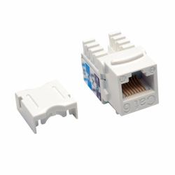 Eaton Tripp Lite N238-001-WH Cat6/Cat5e 110 Style Punch Down Keystone Jack - White, TAA 