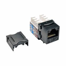 Eaton Tripp Lite N238-010-BK Cat6/Cat5e 110 Style Punch Down Keystone Jack - Black, 10-Pack, TAA 